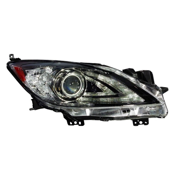 KAI New Standard Replacement Passenger Side Headlight Lens And Housing, Fits 2010-2013 Mazda 3