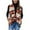 Orange, variant on ICHUANYI Women's Vests Fall Winter Trendy Jacket Plaid Lightweight Coat Open Front Vest with Pockets