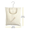 thumbnail image 5 of Whitmor Canvas Clothespin Bag Hanging Storage Organizer - Natural - Adult Use, 5 of 7