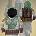 thumbnail image 6 of Halloween Cosplay Costumes 3D Fett S.W Boba Hoodie Apparel Kids, 6 of 6