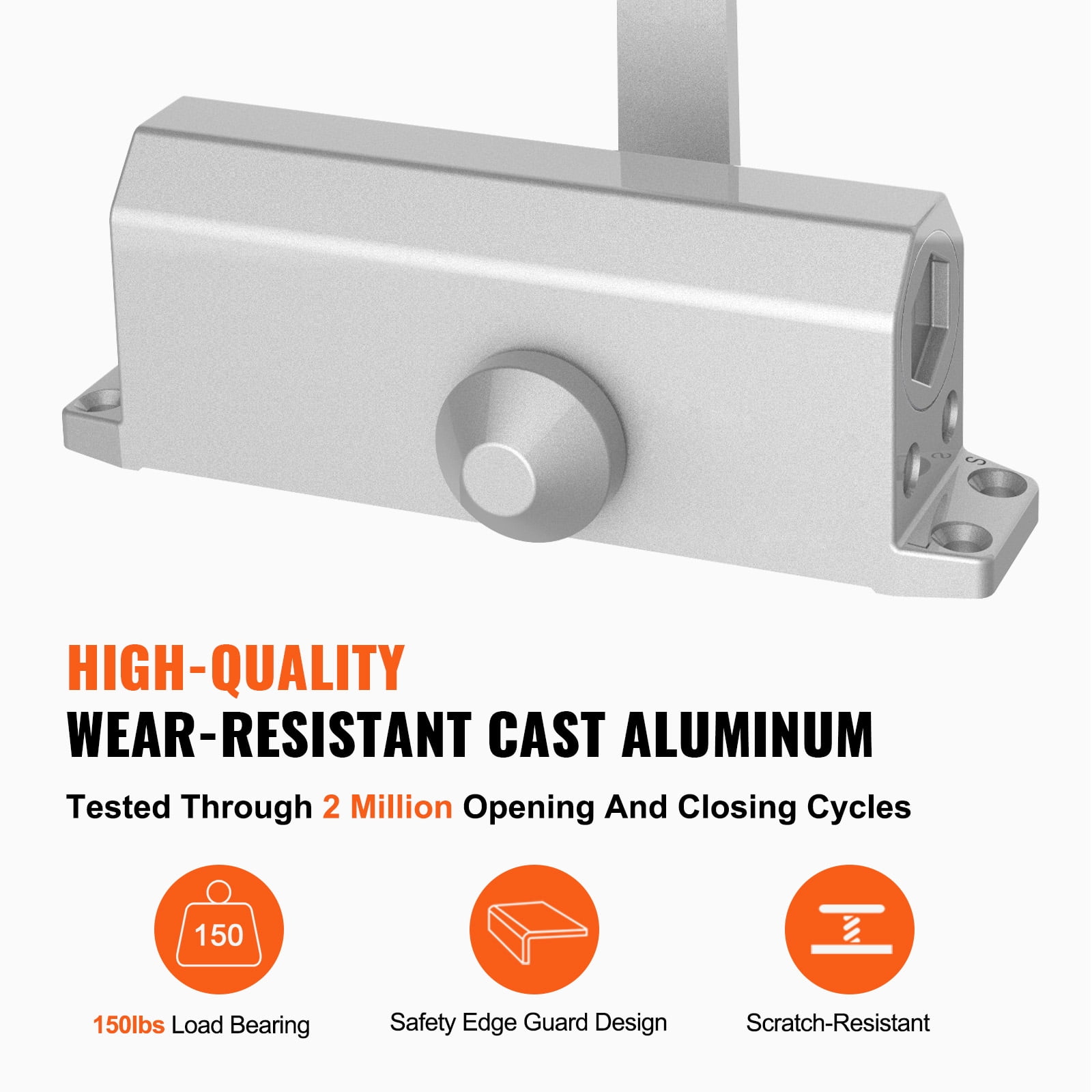 2 Pack Safety Spring Door Closers 4-1/4 Inch Automatic Door Closer Residential, Auto Door Closer Adjustable Closing Door Hinge To Convert Hinged Doors To Self-Closing, Black, Door Closers - Canada