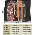 thumbnail image 3 of The Dukes Movie of Hazzard Ultra-Soft Micro Fleece Blanket Picnic Blanket Travel Blanket Funny Adult for All Season Sofa Office Couch Chair Living Room Bed 50"x40", 3 of 6