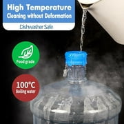 GKcity Reusable Silicone Water Jug Caps, Leakproof, 3 & 5 Gallon, 10 Count