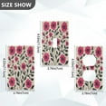 thumbnail image 7 of Yayeee Toggle Light Switch Wall Plate 1-Gang 4.5"x2.7" Home Decorative Outlet Cover, Pink Flowers, 7 of 7