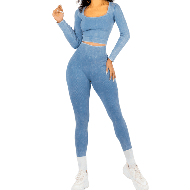 Set Deportivo Unitalla Mujer Gym Yoga o Casual Blusa y Pants