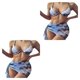 thumbnail image 4 of Toystoory Traje de baño de tres piezas para mujer, traje acolchado con cable dividido, traje de baño a la moda de viaje sin mangas, traje de Type4 NO4, 4 of 6