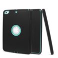 thumbnail image 2 of Mignova For New iPad 9.7 2017/2018 Case Heavy Duty Full Body Rugged Protective Case with Auto Sleep/Wake Up Stand Folio&Three Layer Design for Apple iPad 9.7 inch 2017/2018 (Black+Aqua), 2 of 9