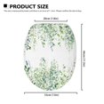thumbnail image 6 of SEANATIVE Green Leaves Toilet Seat Lid Cover 17*13 Inches Toilet Seat Covers for Bathroom Decorative Toilet Lid Cover Round Oval Toilet Lid Seat Protector Cover, 6 of 6