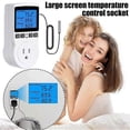 thumbnail image 3 of Termostato digital con enchufe, controlador de temperatura para calefacción y refrigeración con sonda., 3 of 4