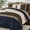 Blue Brown-Queen, variant on 7 Piece Black and Gray Queen Bed-in-a-Bag Bedding Set