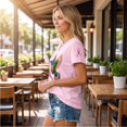 thumbnail image 6 of Breast Cancer Shirts for Women Pink Ribbon Shirt Cancer Awareness T-Shirt Spread The Hope Shirt Casual Short Sleeve Vneck Tops, 6 of 6