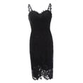 thumbnail image 3 of de Tirante Mujer Verano de Encaje de Floral sin Cuello Pya de Graduación Noche METRO BLESIY Vestido de encaje con correa de espagueti, 3 of 7