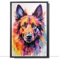 thumbnail image 2 of Belgian SheepDog Canvas Wall Art Famous Oil Paintings Monets Watercolor Dog Canvas Funny Dog Canvas Floral Print Abstract Farmhouse Gallery Aesthetic Room Decor for Bedroom Bathroom, 2 of 6
