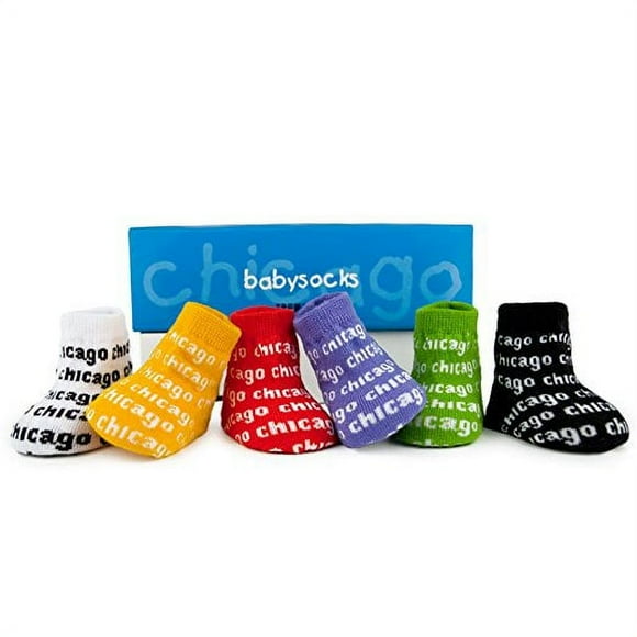 Chaussettes - Trumpette - City Chicago 0-12M Ensemble d'Accessoires pour Bébé de 6