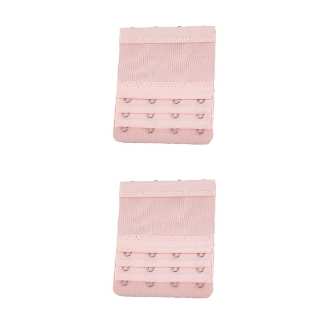 Sonducket Correa de extensión Extensores de sujetador Transpirable 3 filas 4 ganchos Accesorios ajustables Reemplazo Íntimos luz camarón rojo langostino claro rojo 2piezas