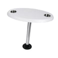 thumbnail image 3 of Mesa de con bloqueo de rosca marina, suministros para mesa de , versátil y multifuncional con portavasos, muebles para para RV al Blanco, 3 of 8