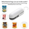 thumbnail image 2 of Mini Portable Bag Sealer and Cutter, Handheld 2 in 1 for Plastic Bags Food Storage Snack Fresh Bag Sealer Reduce food waste. (Battery Not Included), 2 of 6