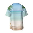 thumbnail image 2 of Sigee Starfish in Beach Print Men's Shirts Casual Button Down Short Sleeve Summer Beach Shirt Hawaiian Vacation Shirts Tee Shirt-X-Large, 2 of 7