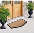 thumbnail image 5 of A1 Home Collections 39"×24" Natural Coir & Rubber Doormat - Decorative Welcome Design, Heavy Duty Coconut Fiber Entry Mat with Non-Slip Backing - Anti-Shed Treated, Low Profile Outdoor Front Door Mat, 5 of 6