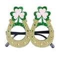 thumbnail image 3 of KKBOTIVE St. Patrick's Day Party Glasses Novelty Shamrock Eyewear for Festive Prom Celebration, Light Yellow One Size, 3 of 5