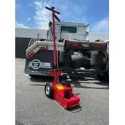 22 Ton Hydraulic Floor Jack Air-Operated Axle Bottle Jack with (4) Extension Saddle Set Built-in Wheels