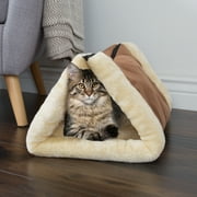 Petmaker Convertible Plush & Cozy Thermo-Reflective Kitty Hut