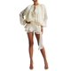 thumbnail image 1 of Vestido de verano Tsukko con dobladillo con volantes y manga larga para mujer, blanco, 1 of 5
