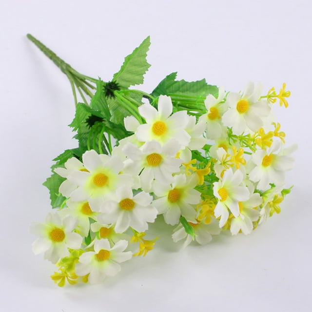 Fleurs d'Intérieur 1Pcs Bouquet de Roses Arrangements Floraux en Vase Guirlande d'Hiver Jasmin Fleurs en Mousse Humide