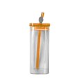thumbnail image 2 of CHUANK Square Drinking Glasses with Glass Lids and Glass Straw 16oz Glassware Set Iced Coffee Glasses Ideal for Water Soda Tea Gift F, 2 of 9