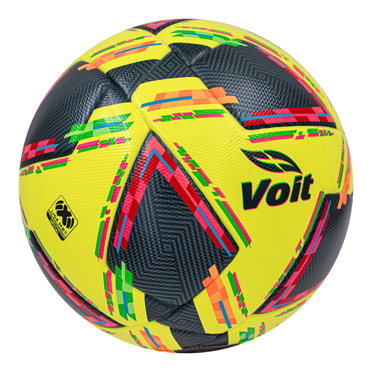 Voit Pro Soccer Ball, Size 5, FIFA Quality, Yellow/Black Multi-Color Design