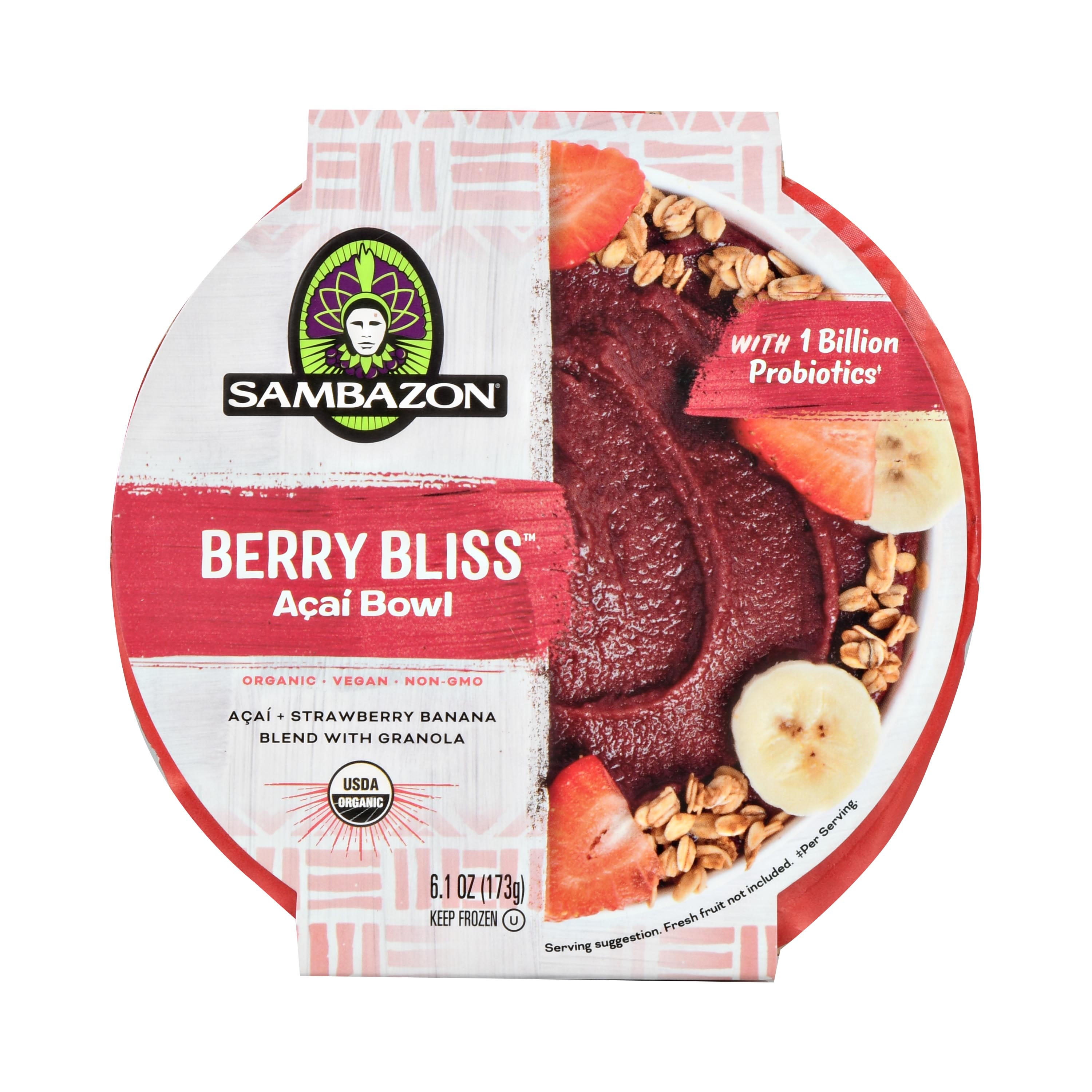 Buy Sambazon Berry Bliss Acai Bowl, 6.1oz Cup Frozen Online at Lowest