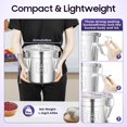 thumbnail image 5 of 304 Stainless Steel Airtight Canister, 6L/1.6gal Metal Kitchen Cereal Container Canisters Bucket Food Storage Container with Lid and Locking Clamp for Rice, Flour, Grain, Coffee Bean, 5 of 9