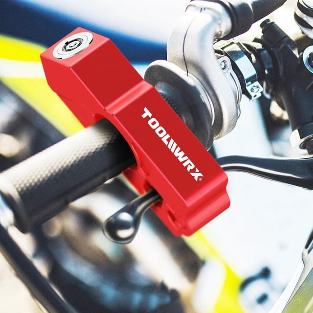 Candado Universal ToolWRX Negro de Manillar con Máxima Seguridad para Motocicletas
