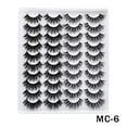 thumbnail image 1 of False Eyelashes Faux Mink Lashes 20 Pairs Long Dramatic Fluffy Volume Natural Fake Eyelashes Value Pack MC-6, 1 of 5