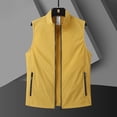 thumbnail image 2 of GUZOM Mens Breathable UPF 50+ Sun Protection Vest Sleeveless Lightweight UV Blocking Quick Dry Fishing Hiking Running Outdoor Yellow,Size 4XL, 2 of 9