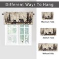 thumbnail image 6 of Cabin Bear Valance Curtain for Kitchen Rustic Farmhouse Wooden Western Country Wild Animal Privacy Decorative Rod Pocket Short Window Valance Curtains 54 by 18 in, 1 Panel, 6 of 6