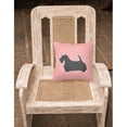 thumbnail image 4 of Carolines Treasures BB3869PW1818 Scottish Terrier Checkerboard Green Fabric Decorative Pillow, 4 of 5