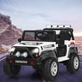 thumbnail image 3 of Patiojoy Kids Ride on Truck 12V Electric Truck w/Remote Control Battery Powered Ride on Toy Car White, 3 of 6