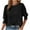 Black, variant on Scyoekwg Trendy Womens Half Sleeve Tops Elegant Round Neck Shirts Loose Lightweight Blouses Summer Solid Color Casual Basic T Shirts Blouses Pink XL(10)