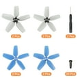 thumbnail image 3 of Unique Bargains 8 Pcs Low Noise Propellers 2.8 Inch Gray & Blue Drone Blades Propeller Replacement, 3 of 4