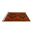 thumbnail image 2 of Ahgly Company Machine Washable Indoor Square Persian Yellow Traditional Area Rugs, 7' Square, 2 of 4
