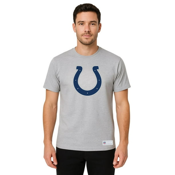 NFL Playera Aficionado Básica Indianapolis Colts Gris para Hombre, Talla Chica