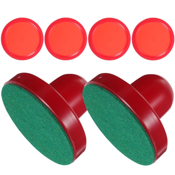 FELTECHELECTR Red Air Hockey Replacement Parts 8Pcs for Comfortable Feel and Protection