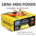 thumbnail image 2 of Tignapoo Intelligent Pulse Repair Battery Charger for Car and Motorcycle, 12V/24V Charging, Stainless Steel, 110-250V Input, 180W Power, -30-50℃ Working Temp., 2 of 6
