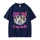 thumbnail image 4 of Dilf Carlisle-camisetas de gran tamaño para hombre, ropa de calle de algodón, talla europea, Verano, 4 of 5