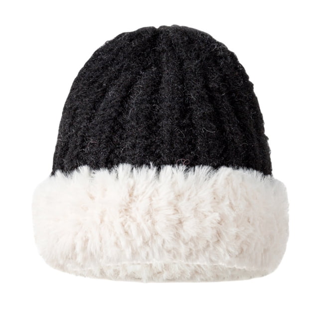 Babysbule Hats for Women Winter Merry Printing Colored Knitted Wool Hat For Warmth And Versatile Plush Hat