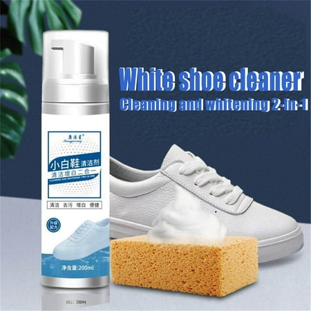 

LBCHEN Clearance Deals Household Cleaners Practical Small White Shoe Cleaner Foam Dry Cleaner Cleaner Water Free Foam Cleaner 200Ml