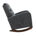 thumbnail image 5 of Wulawindy Baby Room High Back Rocking Chair Nursery Chair , Comfortable Rocker Fabric Padded Seat ,Modern High Back Armchair, 5 of 7