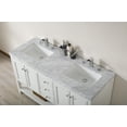 thumbnail image 7 of Stufurhome Luthor 60 Inch White Double Sink Bathroom Vanity with Drains and Faucets in Chrome, 7 of 7