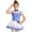 Blue, variant on Aislor Girls Mock Neck Tutu Dress Ballet Dance Leotard Ballerina Striped Christmas Costume Size 6-16 A Red 6